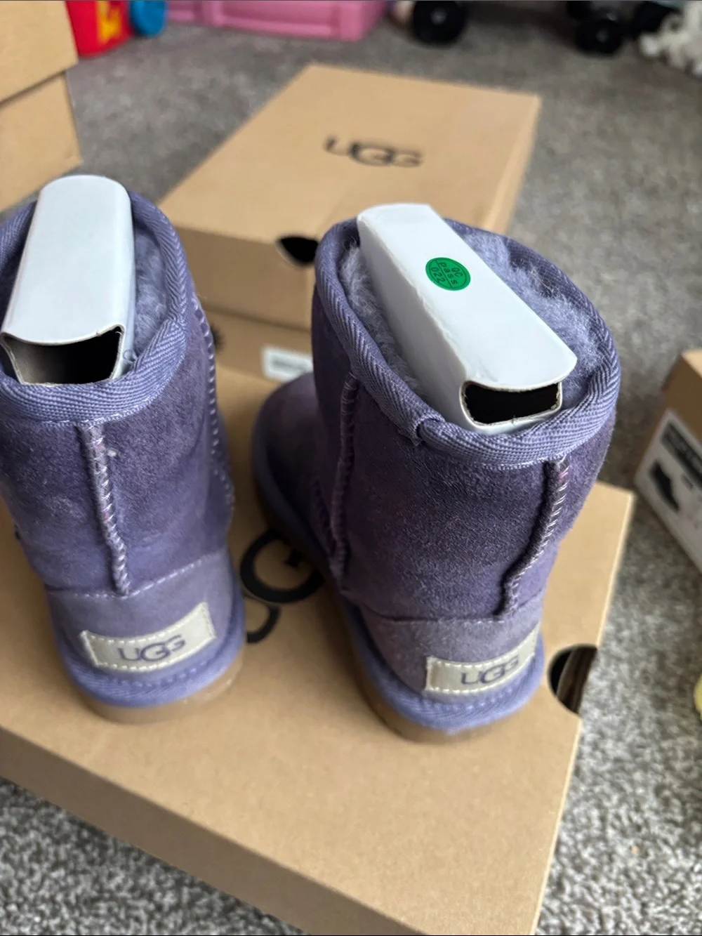 UGG classic Short Suede Boots in purple